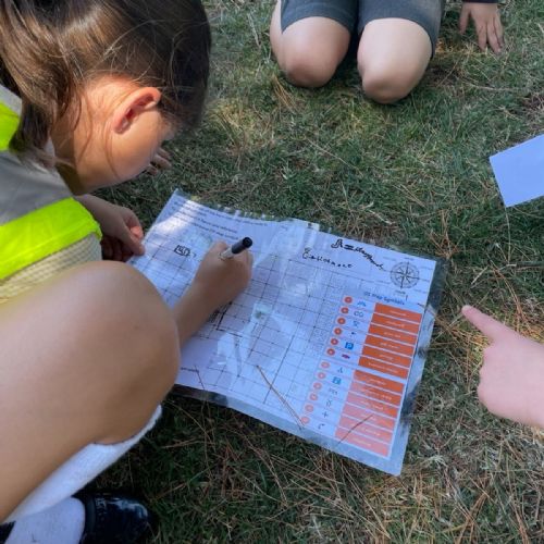 We used our mapping skills on our fieldwork trip to Buckingham Park.