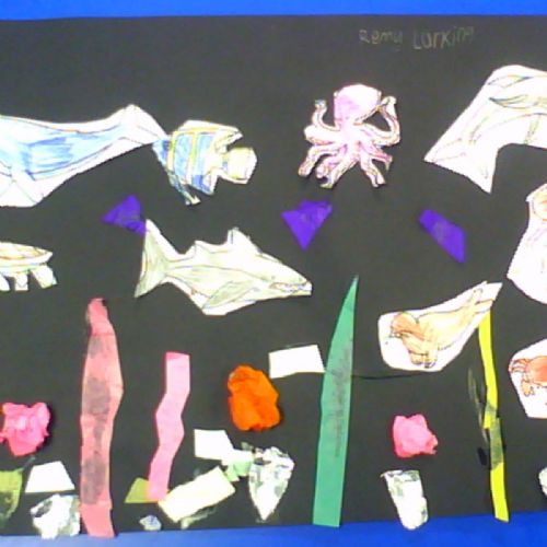 Under the sea.