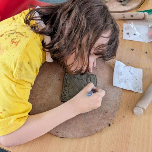 Year 4 clay tiles