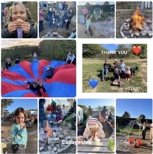 Family bonfire and games